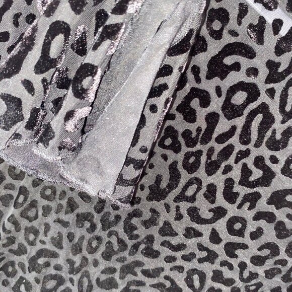 Velvet Sheer Leopard Bodysuit - Picture 6 of 11